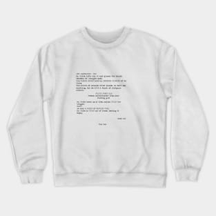 Reservoir Dogs Screenplay Crewneck Sweatshirt